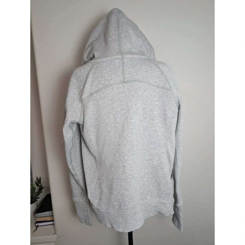 Lululemon Scuba Full Zip Hoodie Women's Heather Gray Thumbhole Sweatshirt Jacket